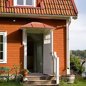 Slamfärg rödockra med linolja