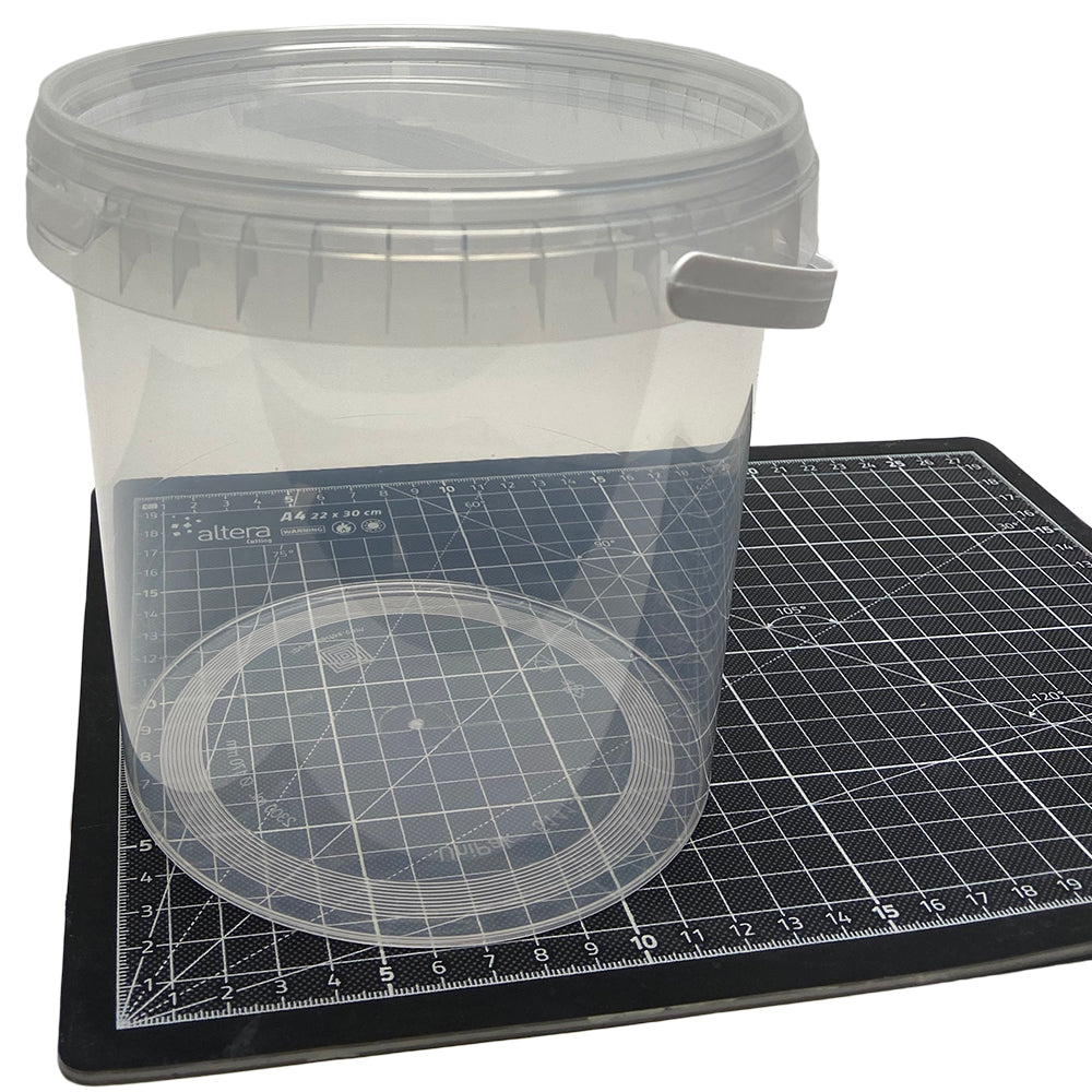 Färghink med lock (plast)