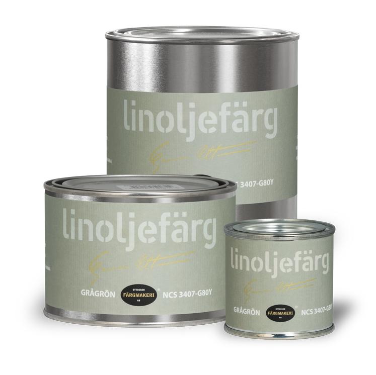 Linoljefärg grågrön