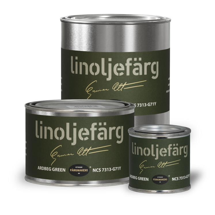 Linoljefärg Ardbeg green