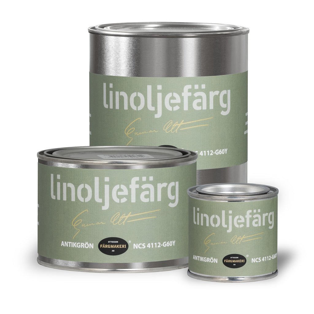 Linoljefärg antikgrön