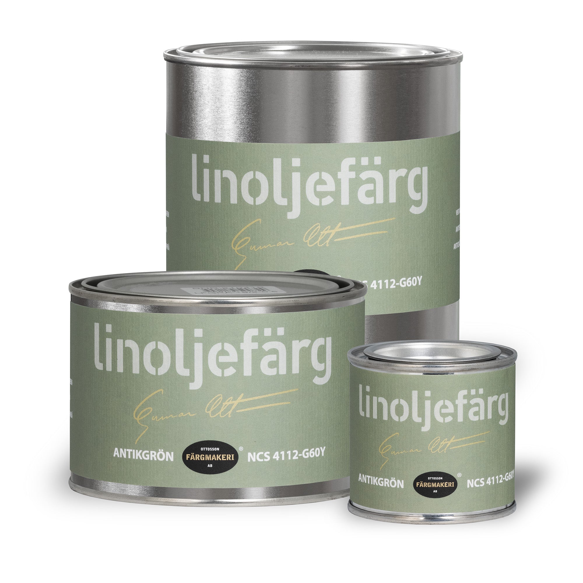 Linoljefärg antikgrön