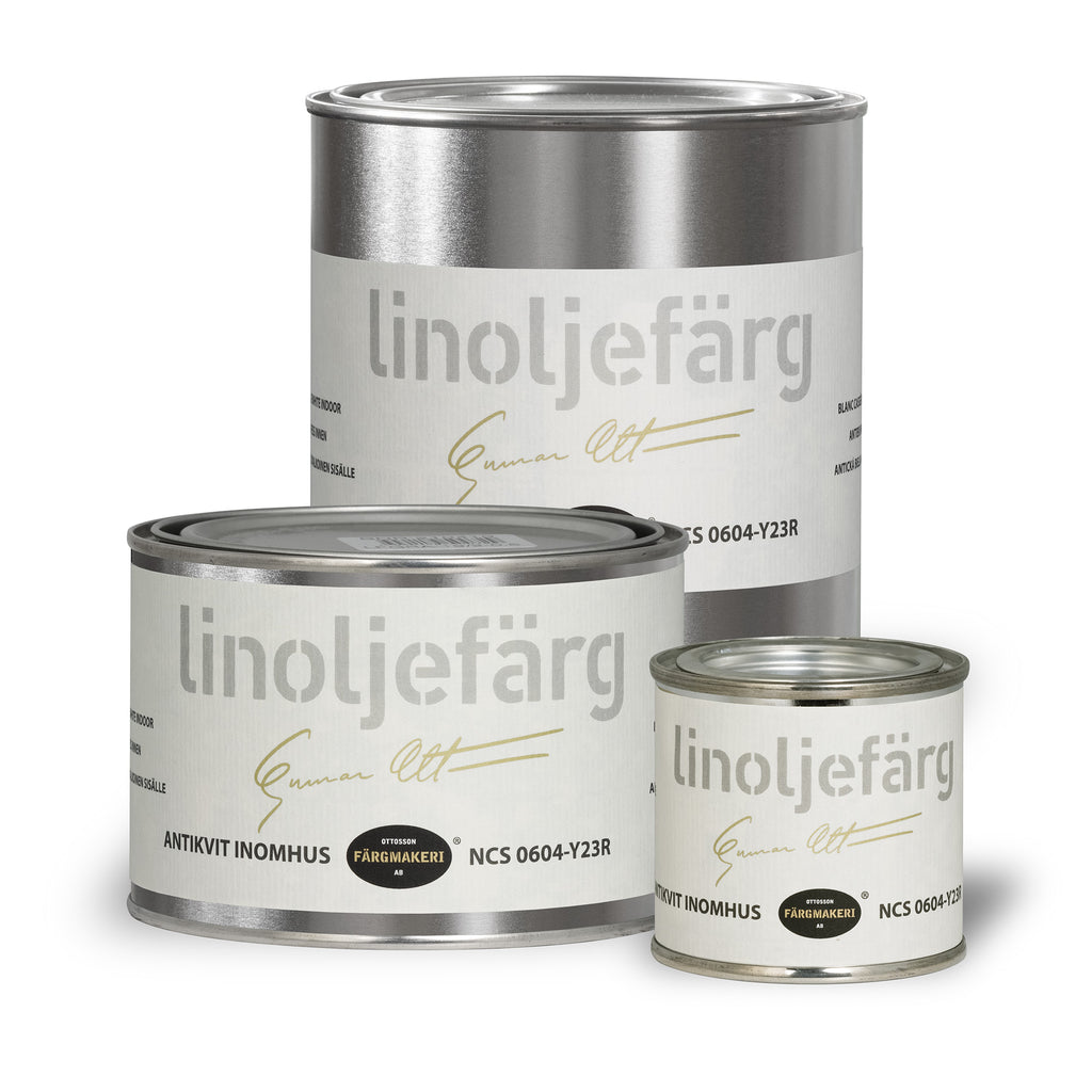 Linoljefärg antikvit inomhus