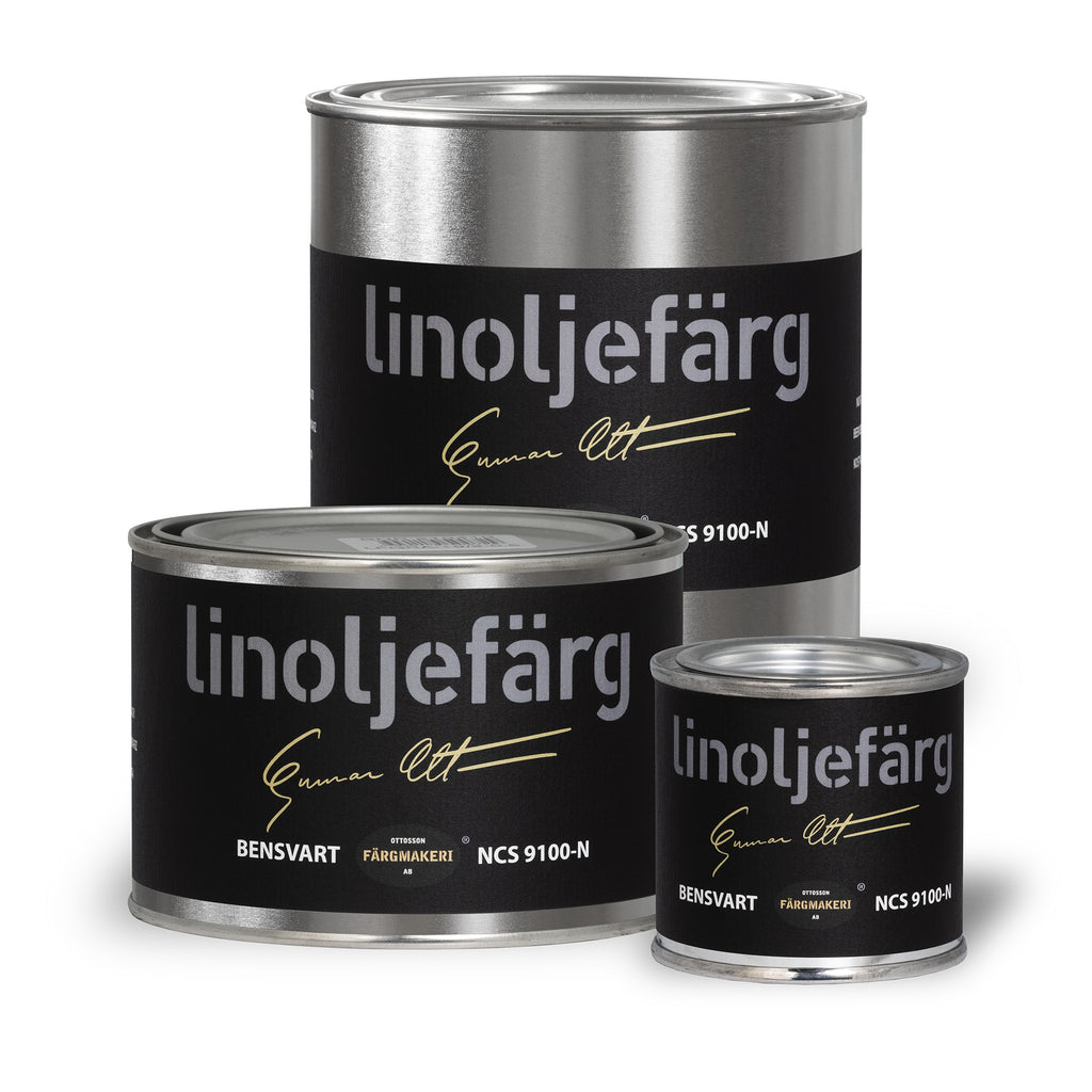 Linoljefärg bensvart