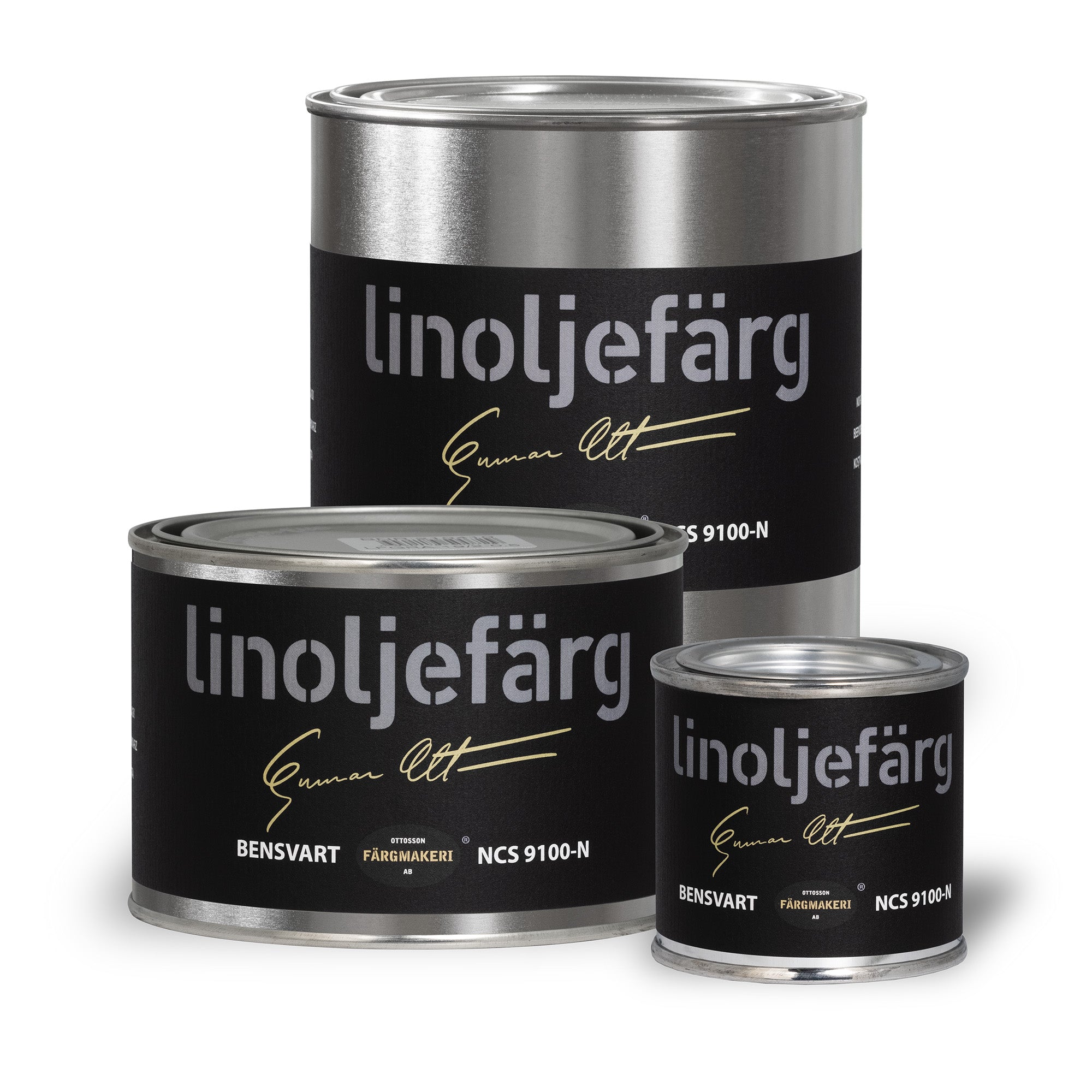 Linoljefärg bensvart