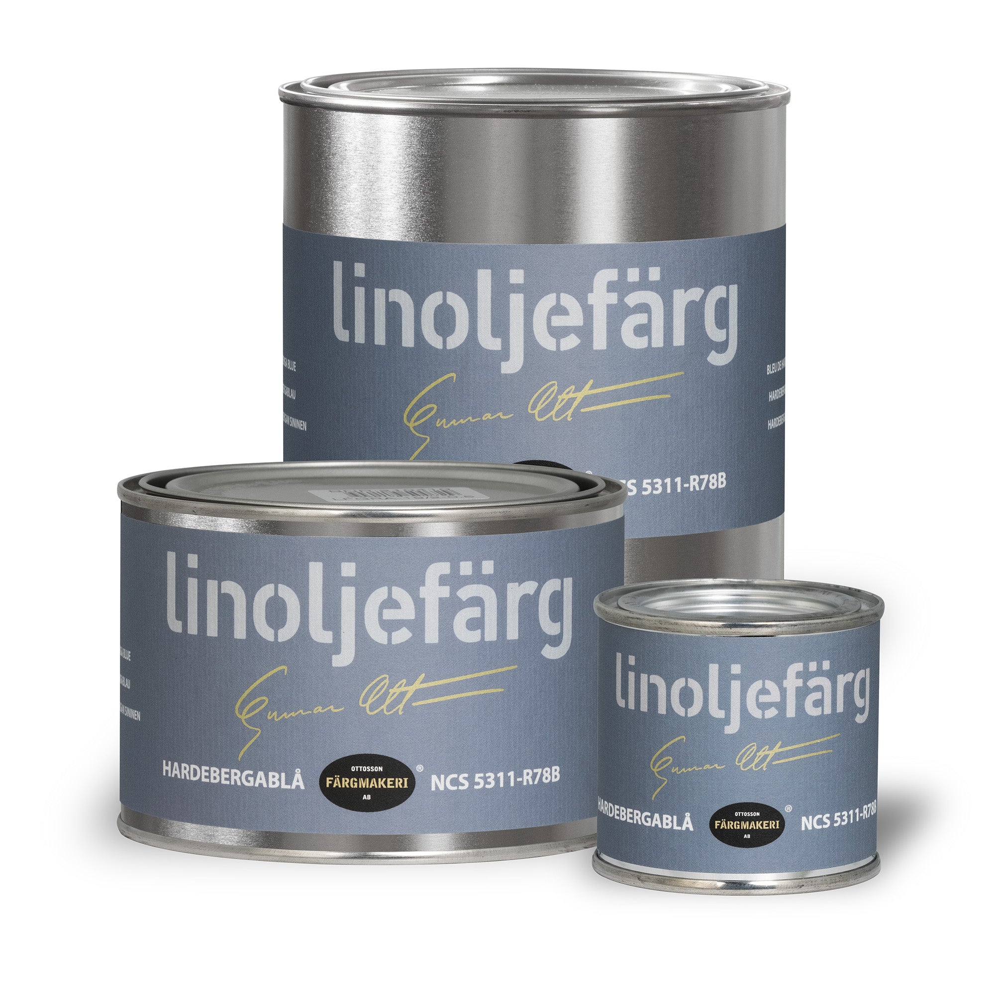 Linoljefärg Hardebergablå