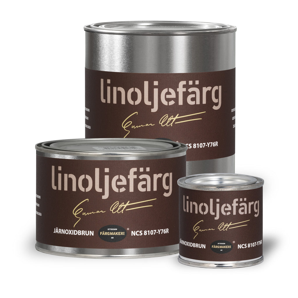 Linoljefärg järnoxidbrun