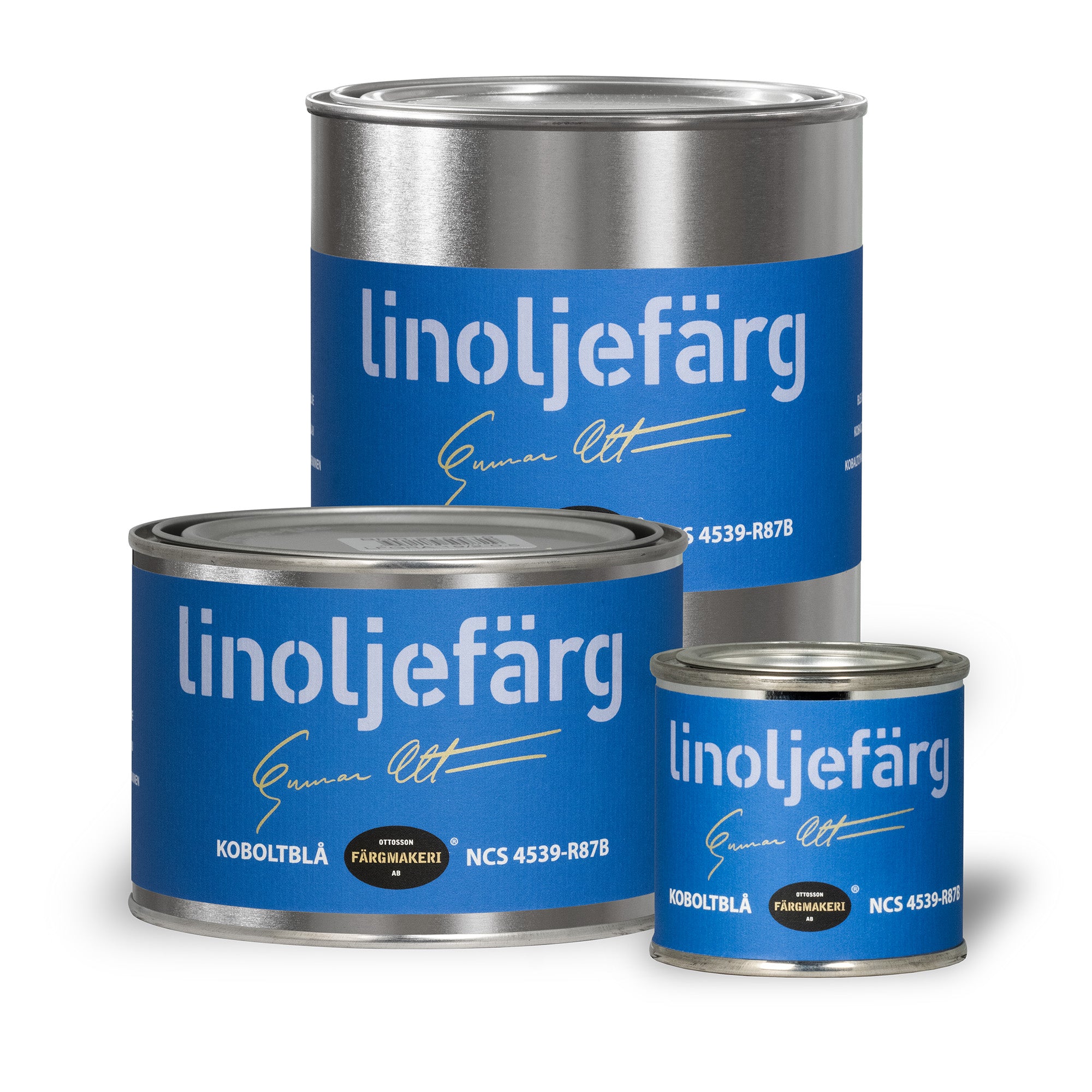Linoljefärg koboltblå