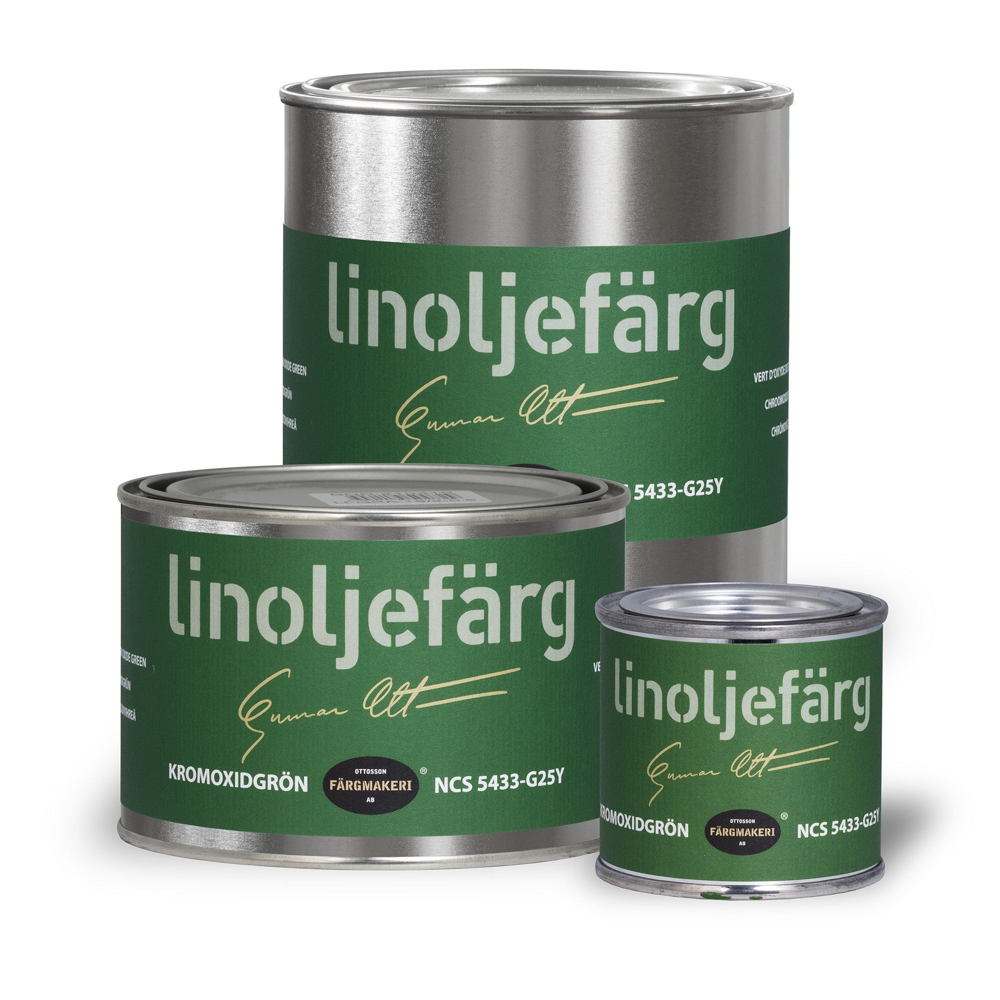 Linoljefärg kromoxidgrön