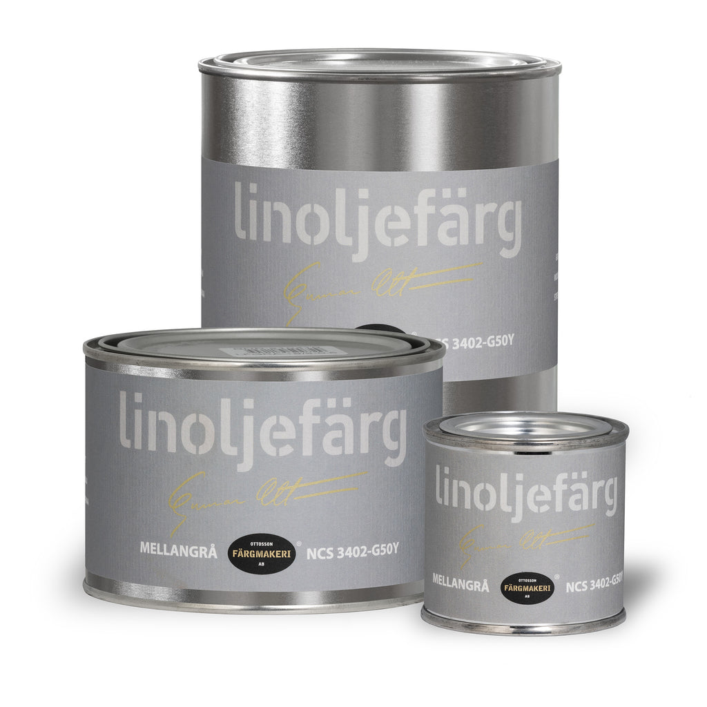 Linoljefärg mellangrå