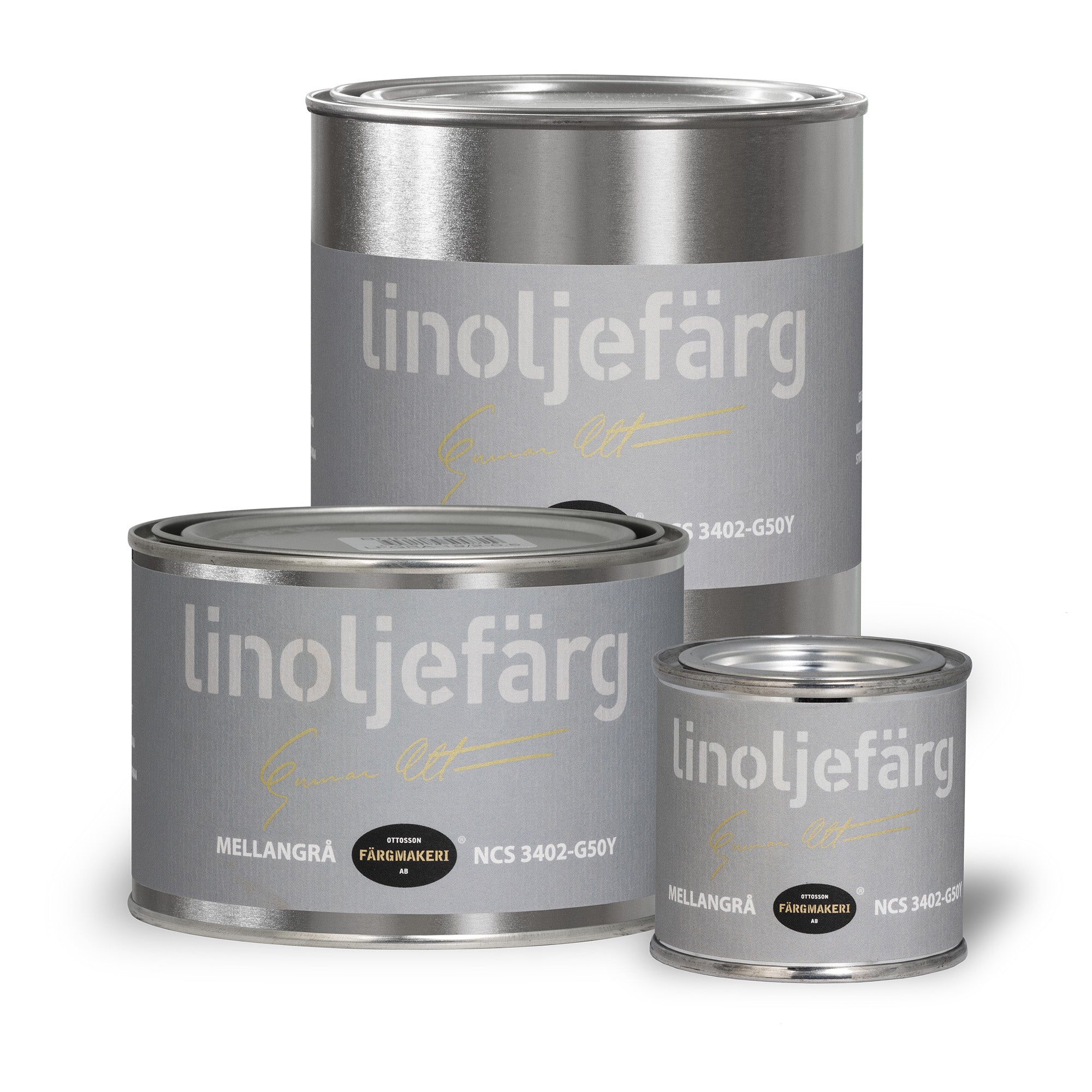 Linoljefärg mellangrå