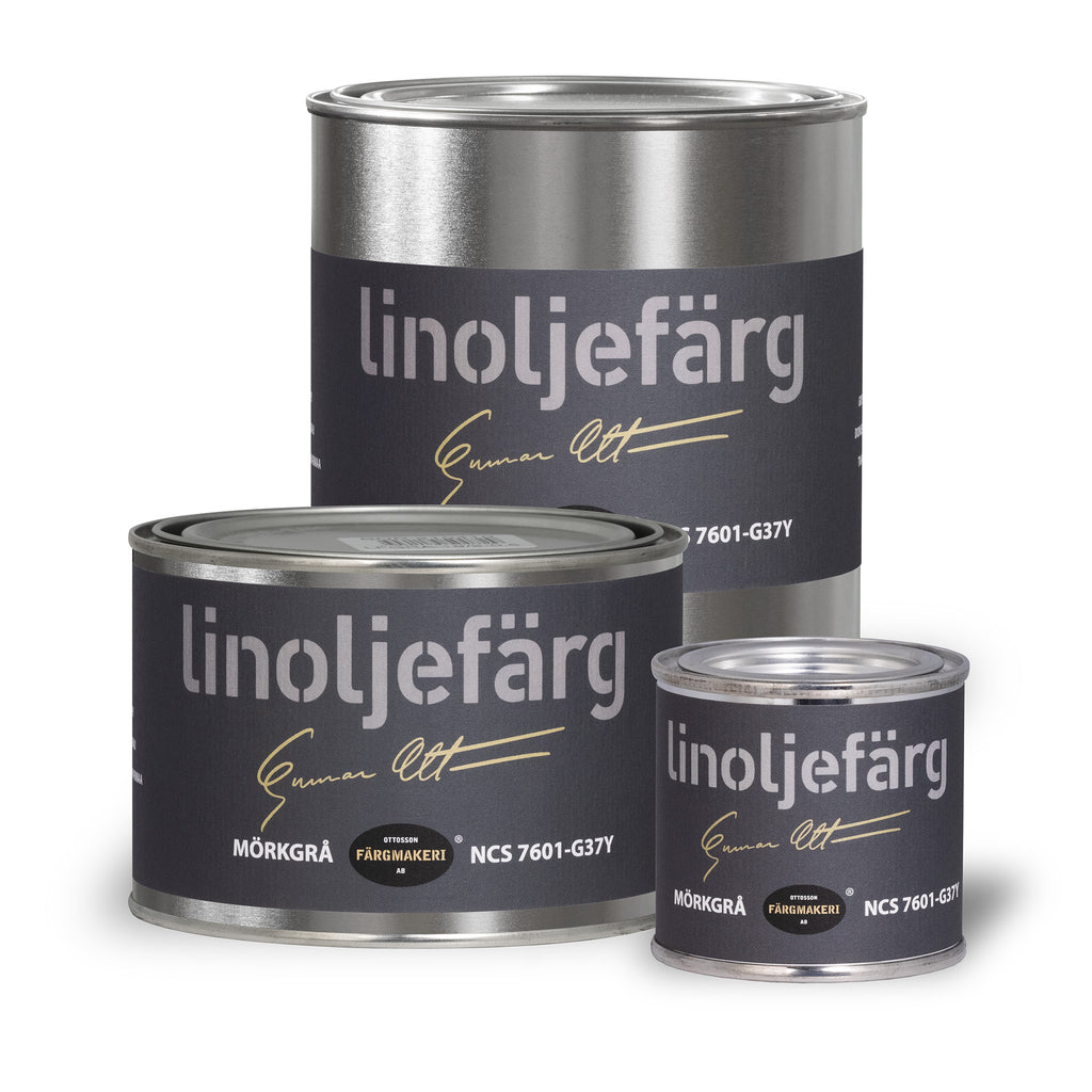Linoljefärg mörkgrå
