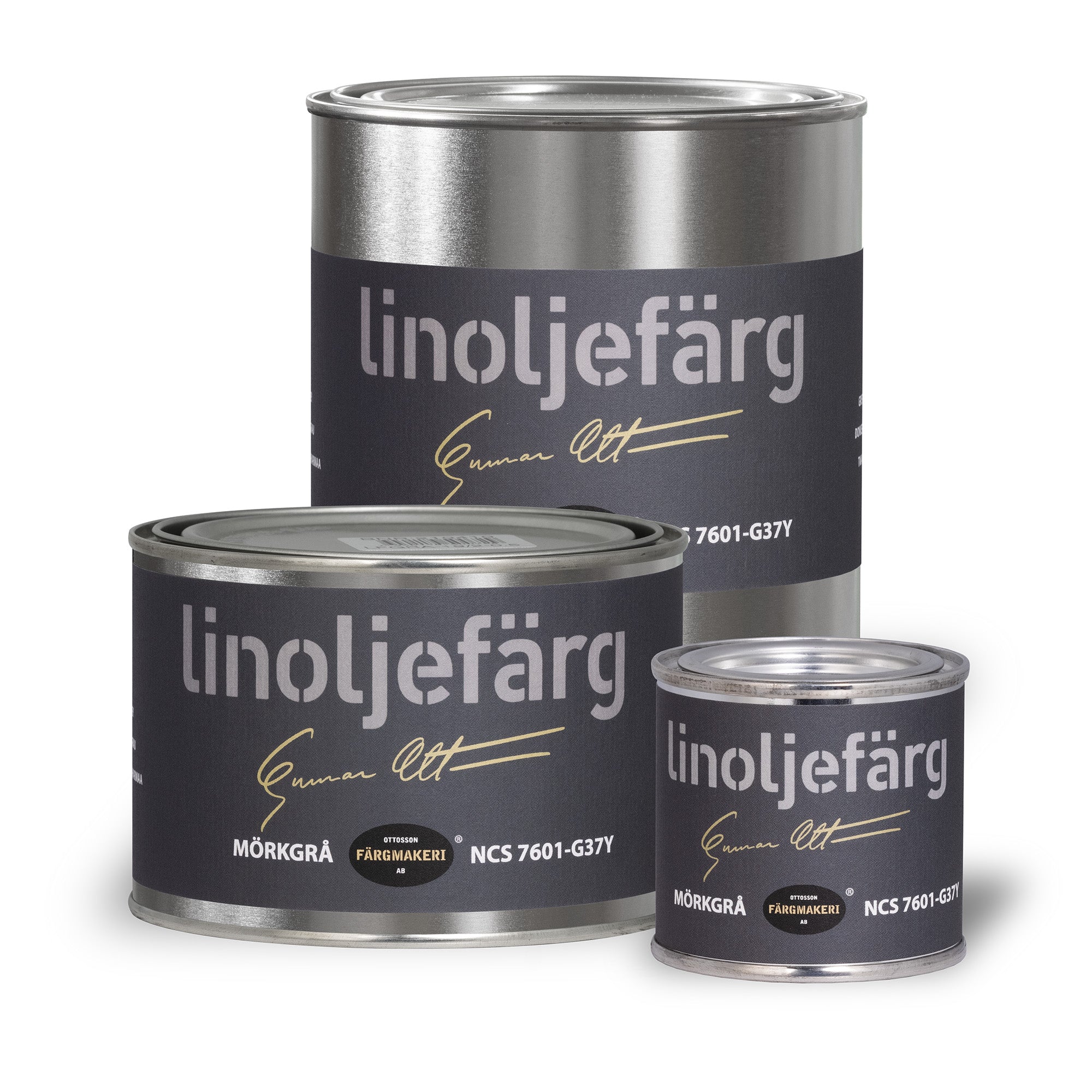 Linoljefärg mörkgrå