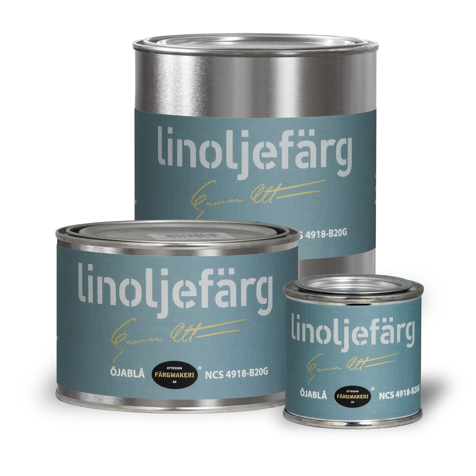Linoljefärg Öjablå