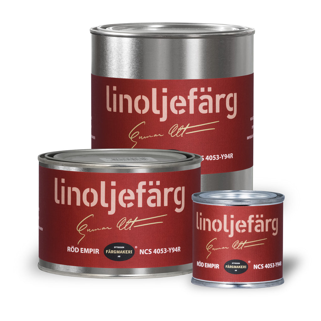 Linoljefärg röd empir