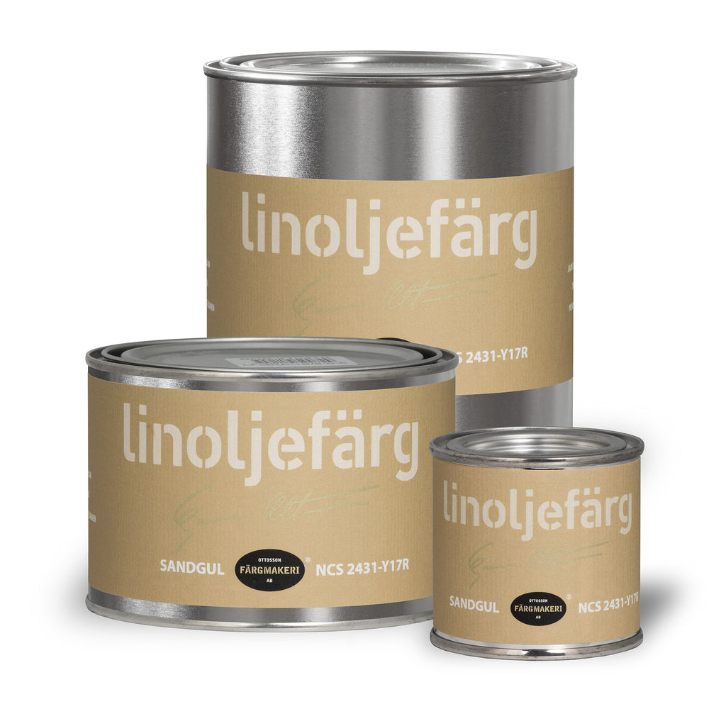 Linoljefärg sandgul