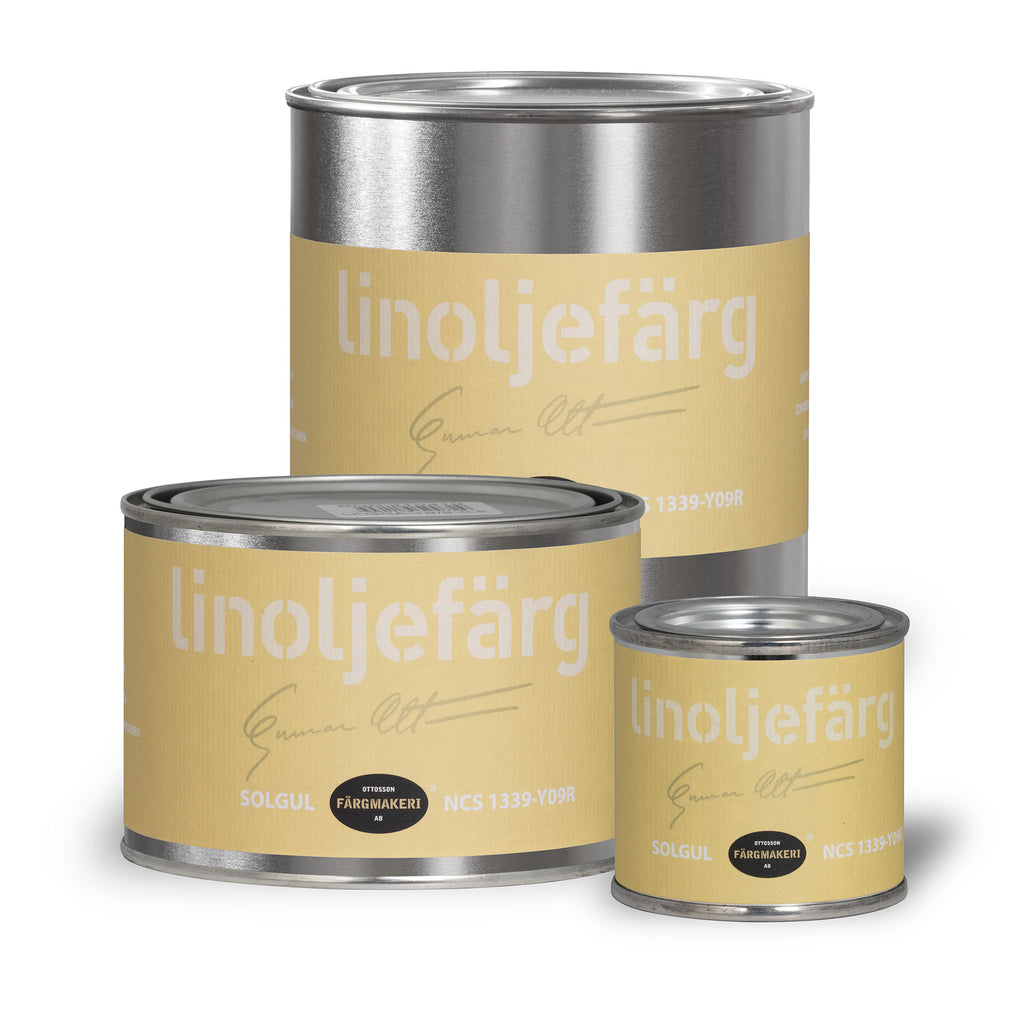 Linoljefärg solgul
