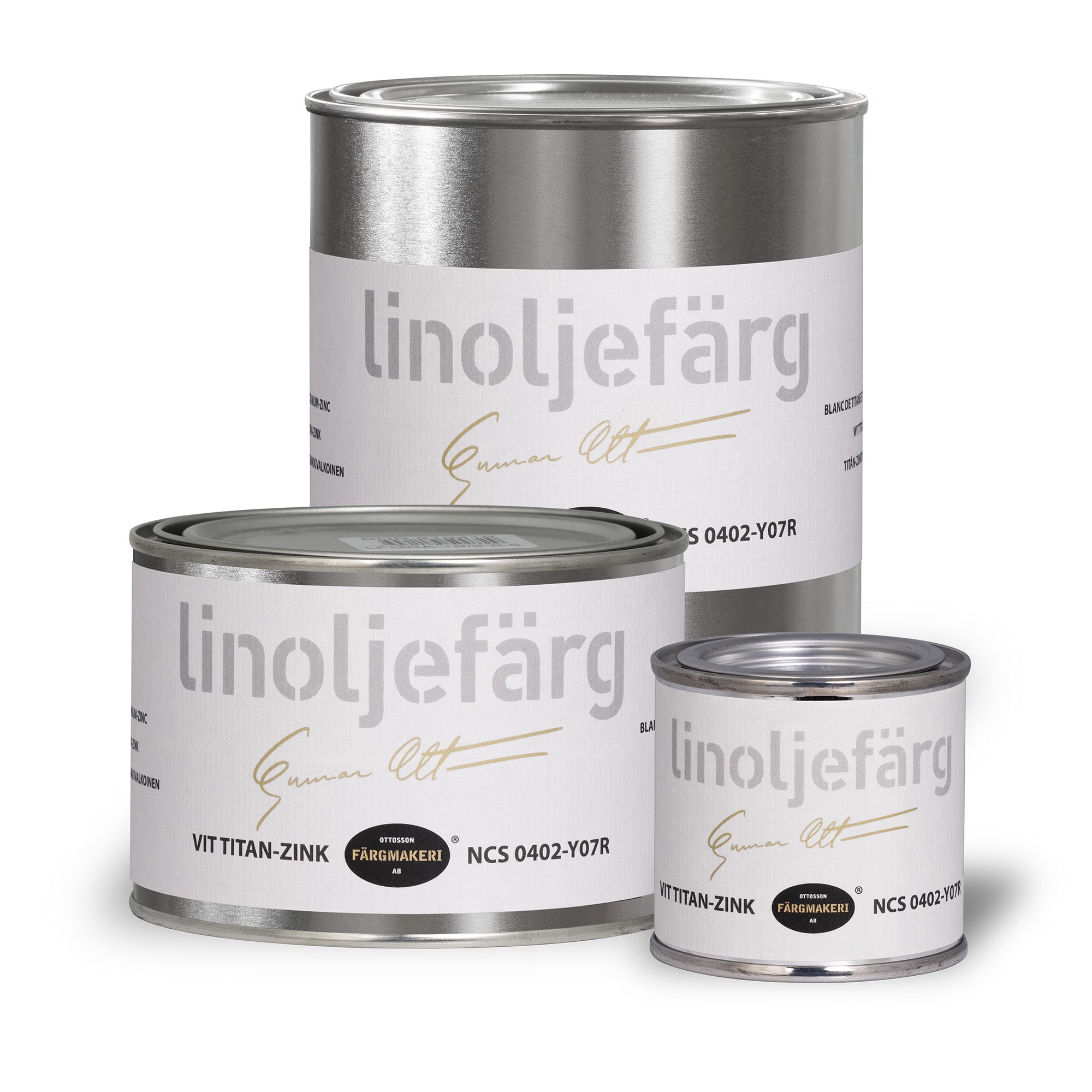 Linoljefärg vit titan-zink